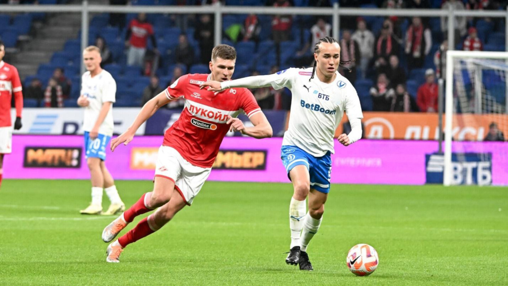 Соболев и Лаксальт в матче «Динамо» – «Спартак» (1:2)